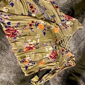 Woman’s floral Mid length dress